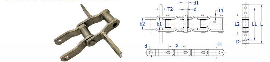 Cadena de barra lateral compensada