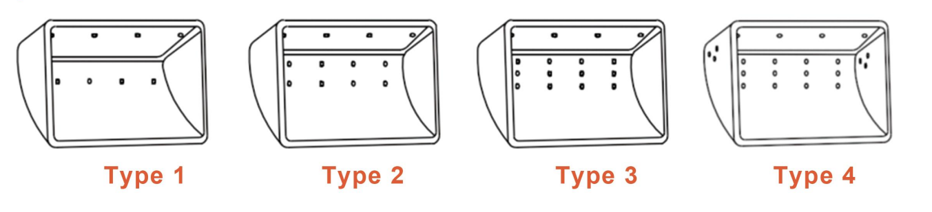 Agujeros de ventilaci&oacute;n de cubo de ascensor