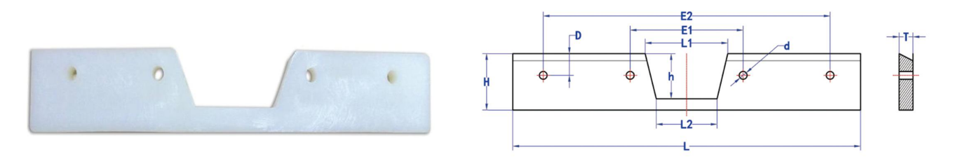 Tipo de BF aplicable al raspador plano