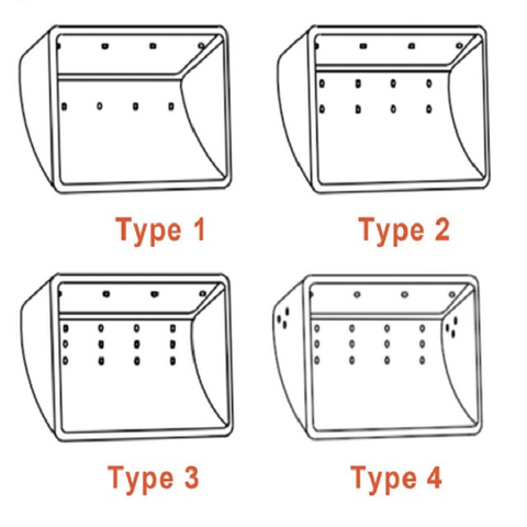 Orientación de cubo del ascensor industrial movimiento de cubo suave