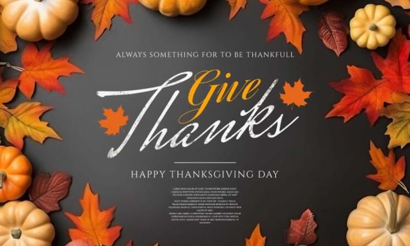 Feliz gracias dando día