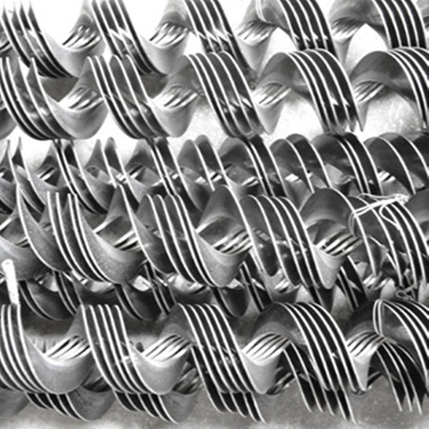 Componentes del transportador de tornillo de vuelo de tornillo continuo