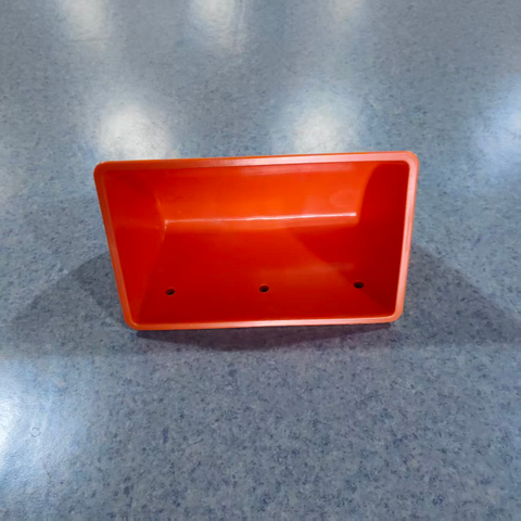 ‌Cucharones elevadores de HDPE duraderos, perforados a medida y de calidad alimentaria para procesamiento de granos 237X145X130 D9X5