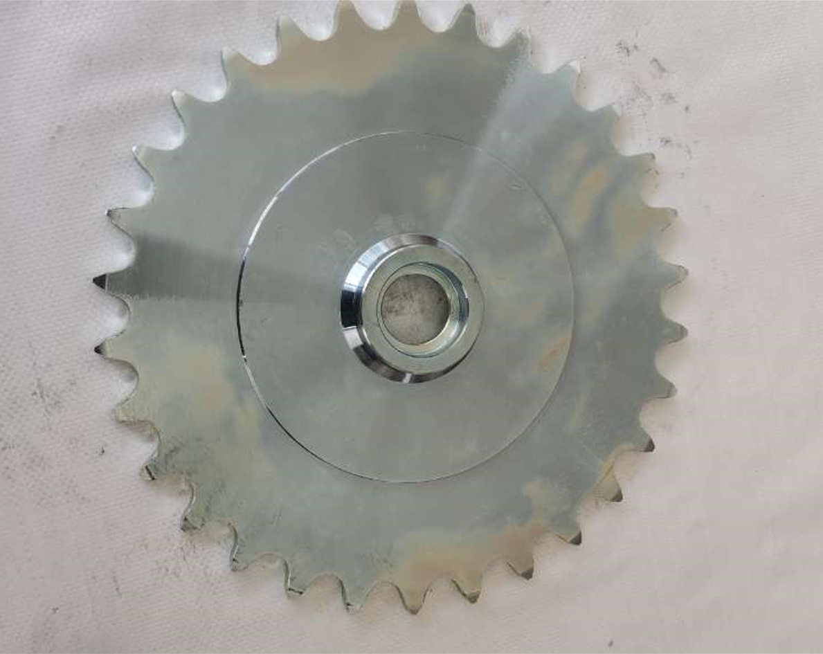 Piñón de acero galvanizado